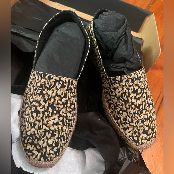 YSL Saint Laurent NIB espadrille canvas camouflage brown EU 39.5 unisex NWT - Picture 1 of 8